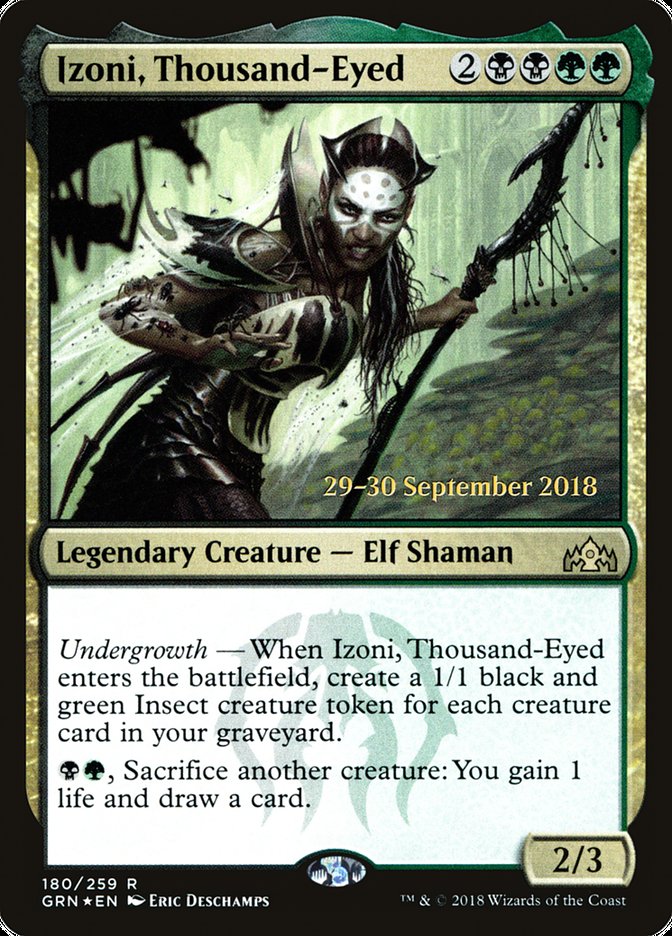 Izoni, Thousand-Eyed  (Prerelease) [Guilds of Ravnica Prerelease Promos]
