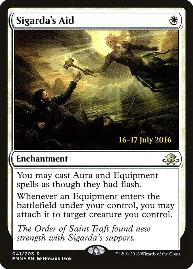 Sigarda's Aid  (Prerelease) [Eldritch Moon Prerelease Promos]
