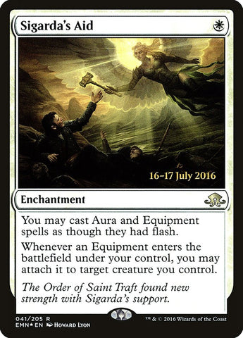 Sigarda's Aid  (Prerelease) [Eldritch Moon Prerelease Promos]
