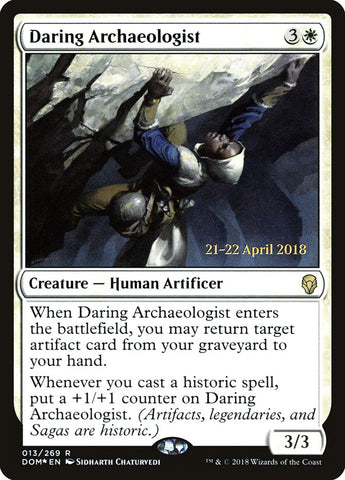 Daring Archaeologist  (Prerelease) [Dominaria Prerelease Promos]