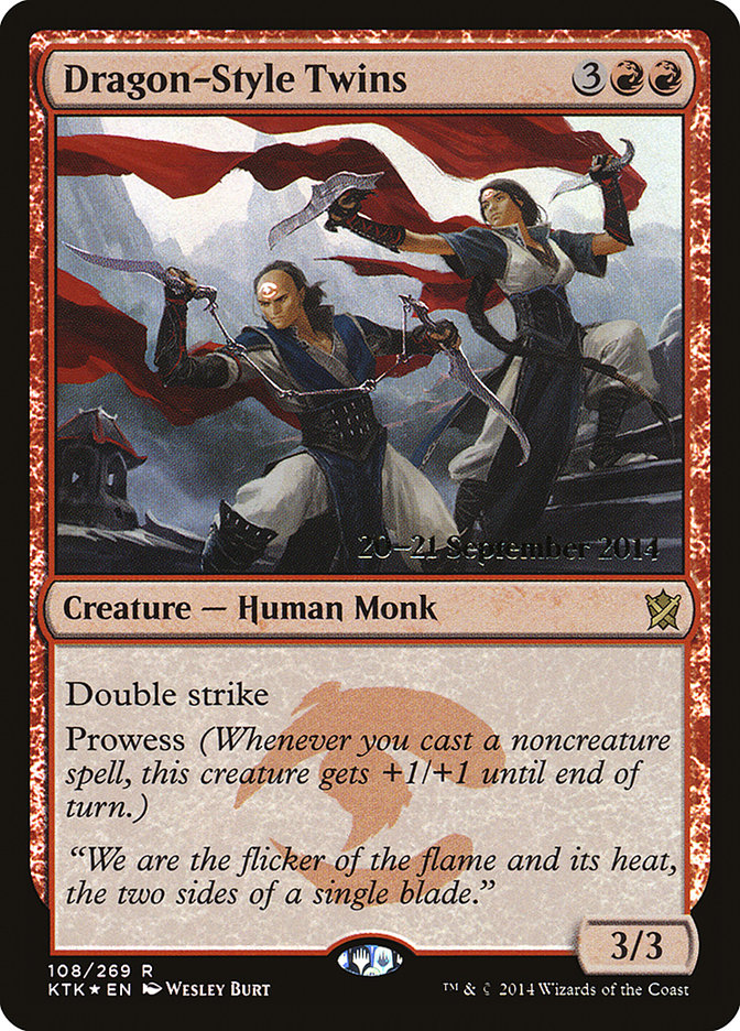 Dragon-Style Twins  (Prerelease) [Khans of Tarkir Prerelease Promos]