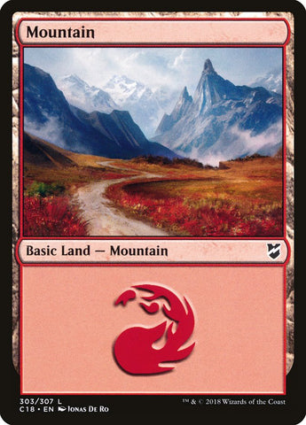 Mountain (#303) [Commander 2018]