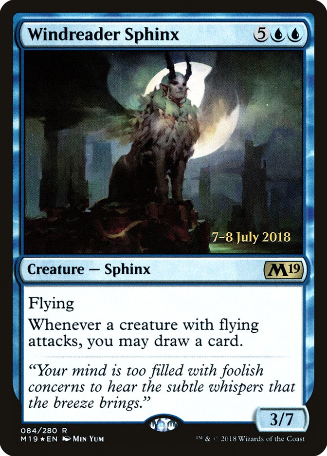 Windreader Sphinx  (Prerelease) [Core Set 2019 Prerelease Promos]