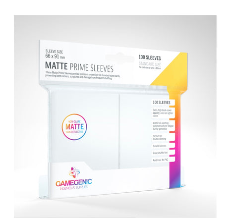 Gamegenic Matte Prime Sleeves White