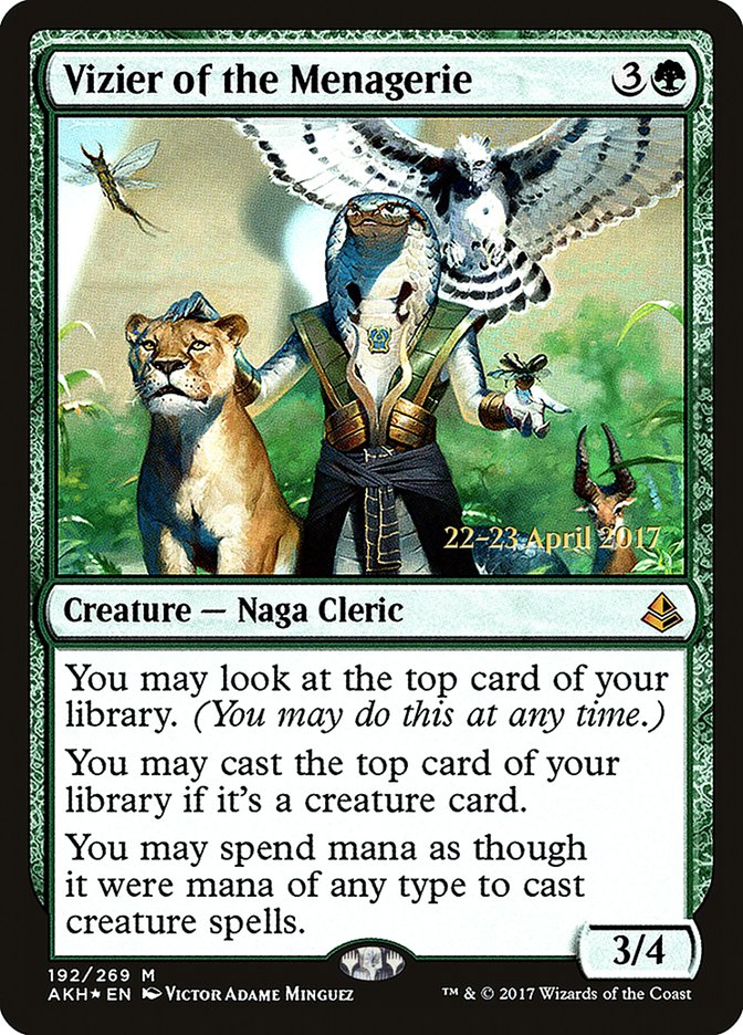 Vizier of the Menagerie  (Prerelease) [Amonkhet Prerelease Promos]