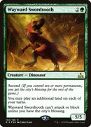 Wayward Swordtooth (Prerelease) [Rivals of Ixalan Prerelease Promos]