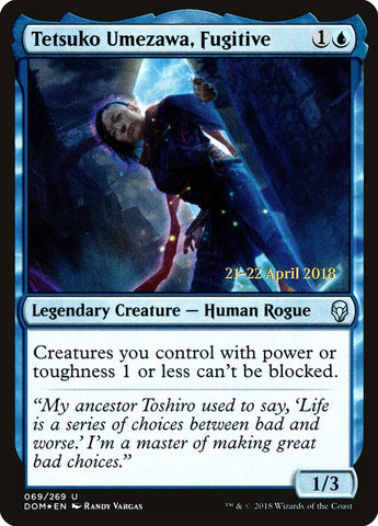 Tetsuko Umezawa, Fugitive  (Prerelease) [Dominaria Prerelease Promos]