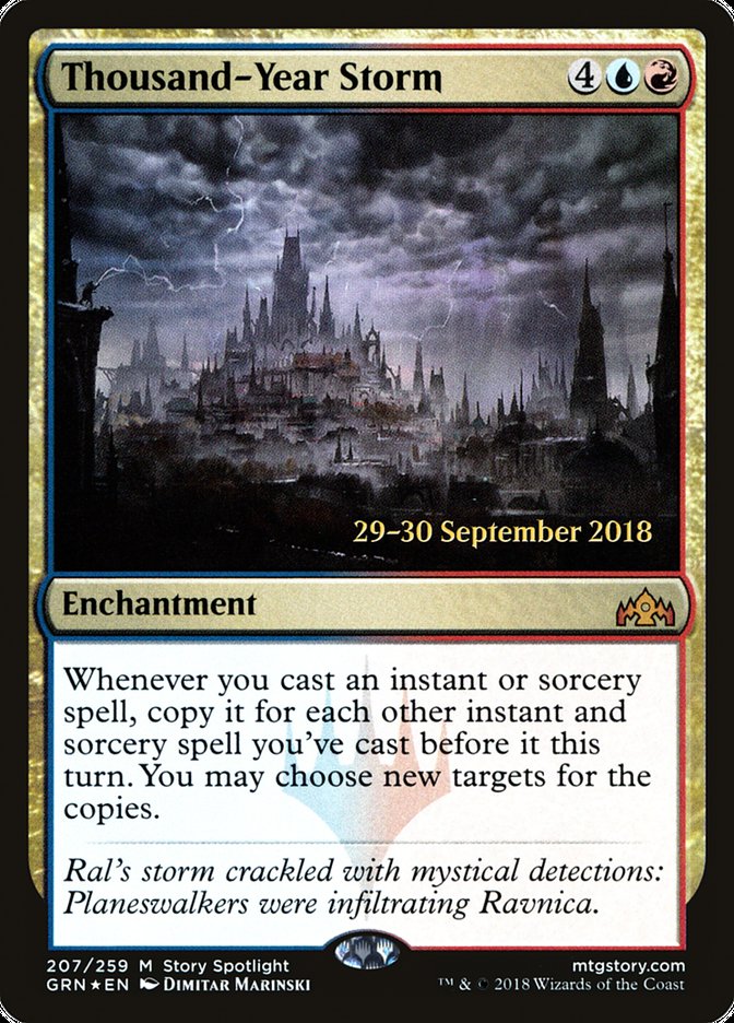 Thousand-Year Storm  (Prerelease) [Guilds of Ravnica Prerelease Promos]