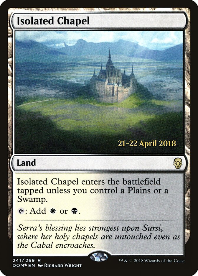 Isolated Chapel  (Prerelease) [Dominaria Prerelease Promos]