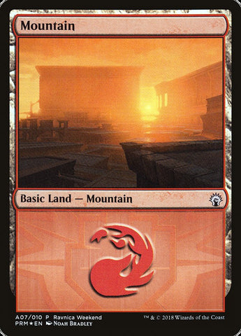 Mountain (#A07) [Guilds of Ravnica Ravnica Weekend]