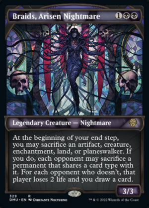 Image 379: Braids, Arisen Nightmare (Showcase Textured) [Dominaria United]