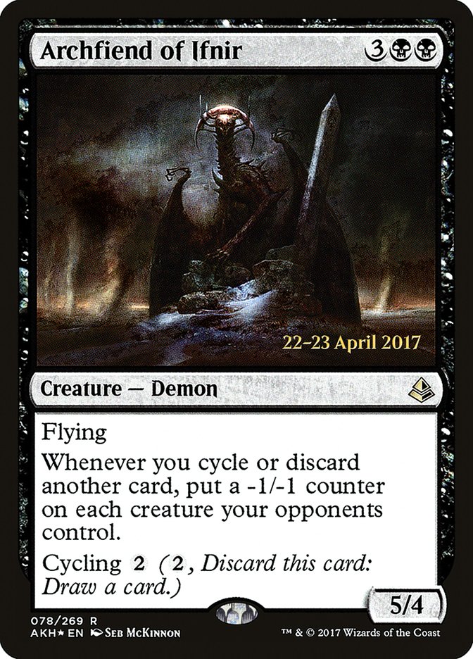 Archfiend of Ifnir  (Prerelease) [Amonkhet Prerelease Promos]