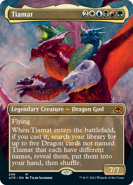 Tiamat (Extended) (Alternative art) [Dungeons & Dragons: Adventures in