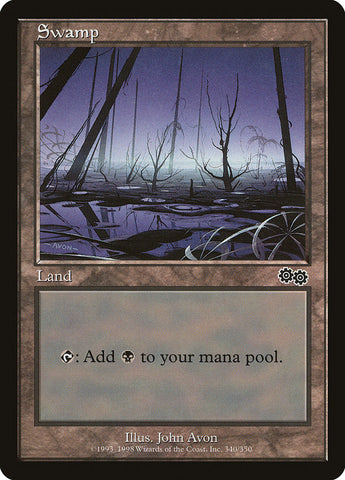 Swamp (#340) [Urza's Saga]