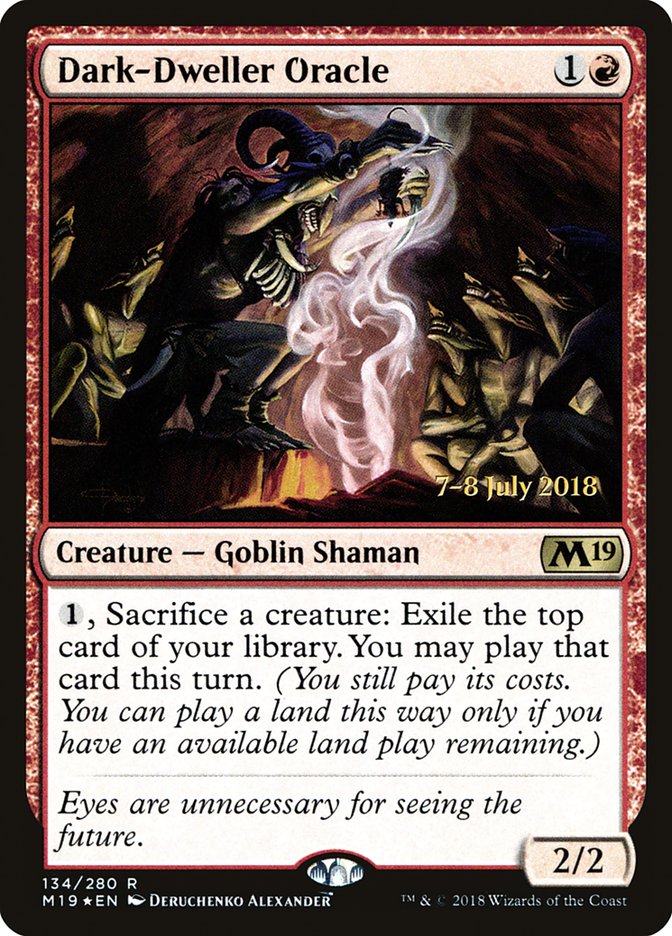 Dark-Dweller Oracle  (Prerelease) [Core Set 2019 Prerelease Promos]