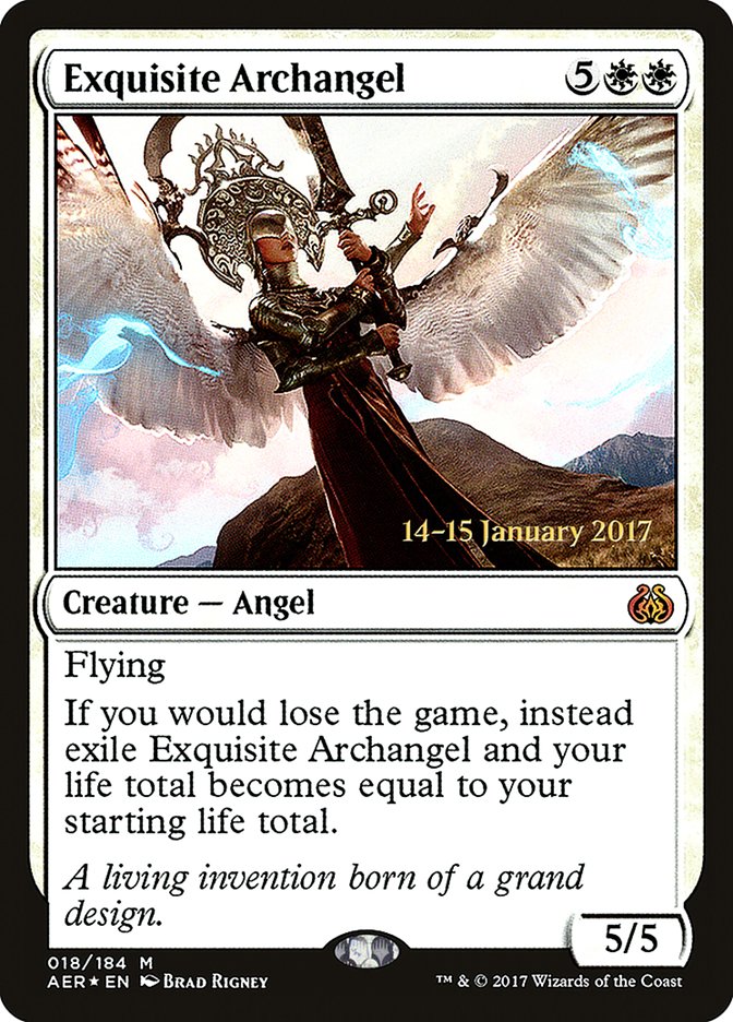 Exquisite Archangel  (Prerelease) [Aether Revolt Prerelease Promos]