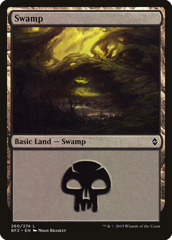 Swamp (#260a) [Battle for Zendikar]