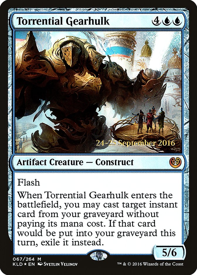 Torrential Gearhulk  (Prerelease) [Kaladesh Prerelease Promos]