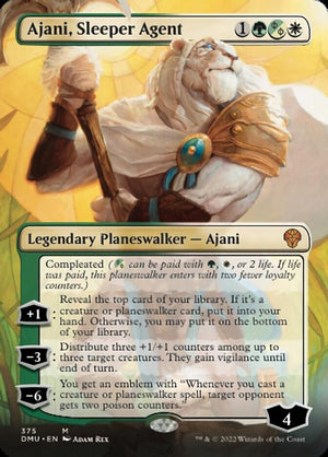Image 382: Ajani, Sleeper Agent (Borderless) (375) [Dominaria United]