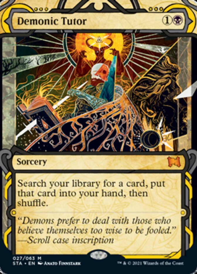 Demonic Tutor (Etched Foil) [Strixhaven Mystical Archive]