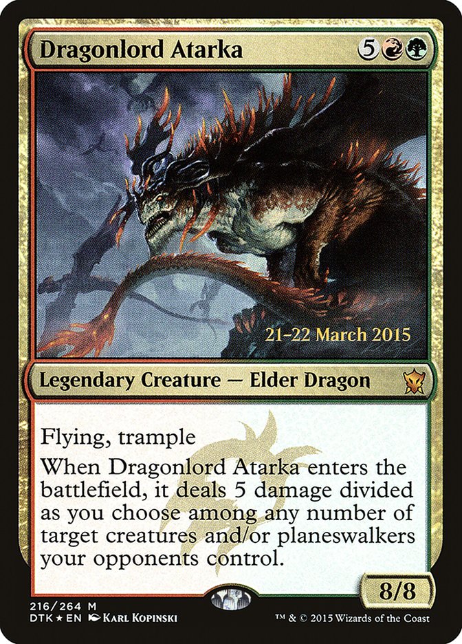 Dragonlord Atarka  (Prerelease) [Dragons of Tarkir Prerelease Promos]