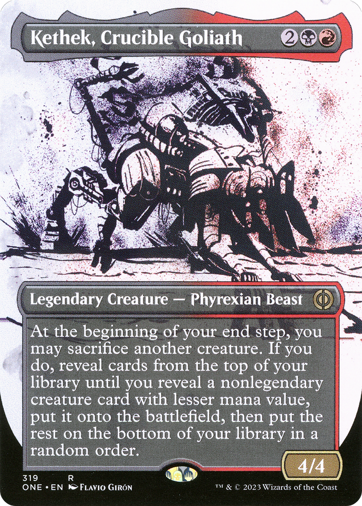 Kethek, Crucible Goliath (Borderless Ichor) [Phyrexia: All Will Be One]