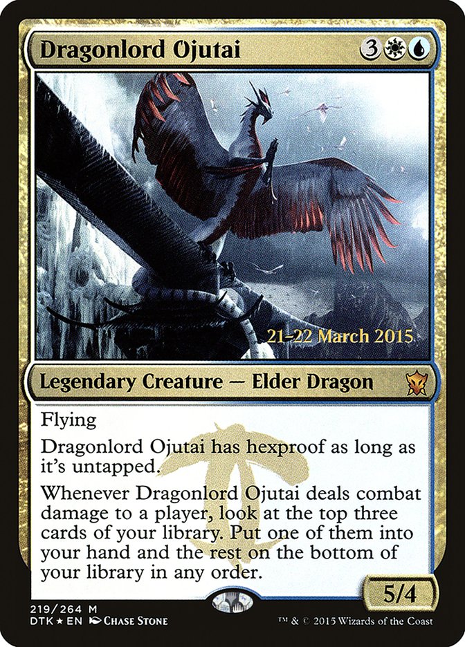 Dragonlord Ojutai  (Prerelease) [Dragons of Tarkir Prerelease Promos]