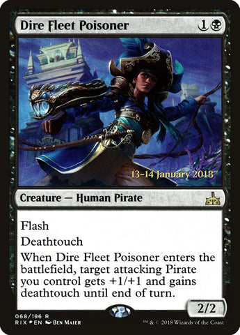 Dire Fleet Poisoner (Prerelease) [Rivals of Ixalan Prerelease Promos]