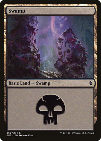 Swamp (#263a) [Battle for Zendikar]