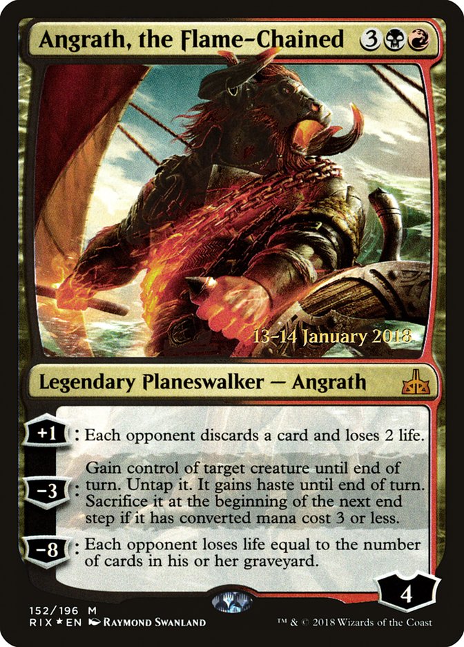 Angrath, the Flame-Chained (Prerelease) [Rivals of Ixalan Prerelease Promos]