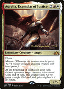 Aurelia, Exemplar of Justice  (Prerelease) [Guilds of Ravnica Prerelease Promos]