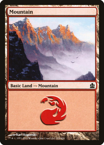 Mountain (#313) [Commander 2011]