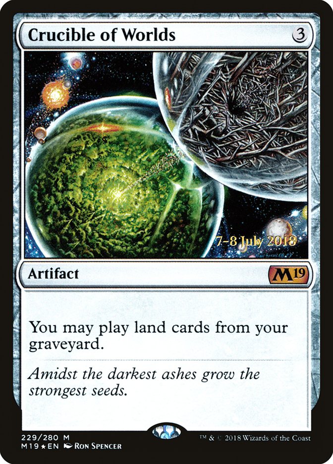 Crucible of Worlds  (Prerelease) [Core Set 2019 Prerelease Promos]