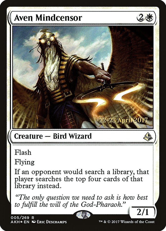 Aven Mindcensor  (Prerelease) [Amonkhet Prerelease Promos]