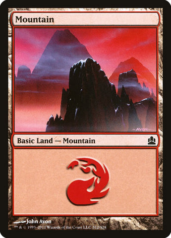 Mountain (#312) [Commander 2011]