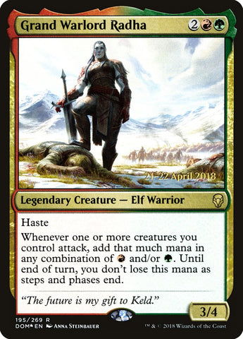 Grand Warlord Radha  (Prerelease) [Dominaria Prerelease Promos]